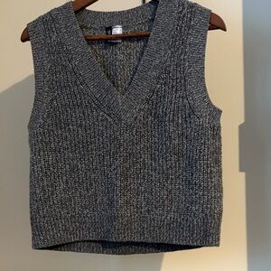 Divided Gray V-Neck Sweater Vest